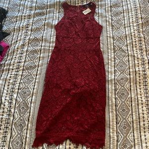 Red lace dress, NEW WITH TAGS
